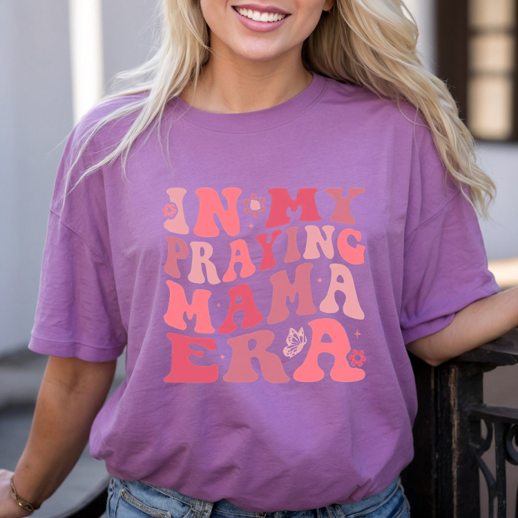 In My Praying Mama Era Butterfly T-Shirt