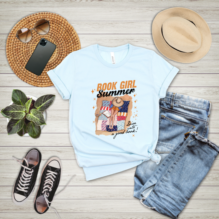 Book Girl Summer Graphic Tee