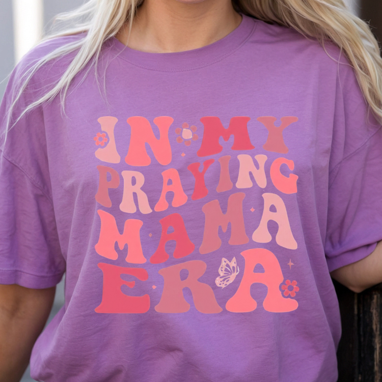 In My Praying Mama Era Butterfly T-Shirt