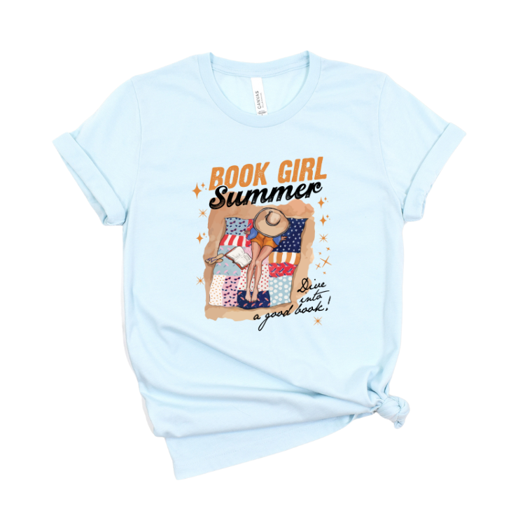 Book Girl Summer Graphic Tee