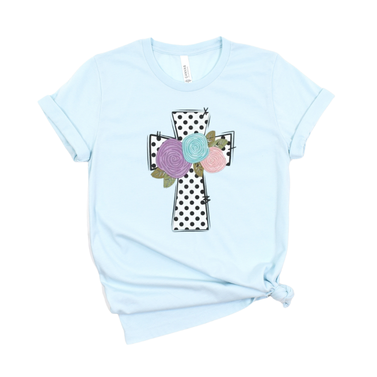 Polka Dot Cross Graphic Tee