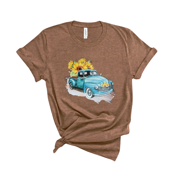 Sunflower Truck Graphic Tee