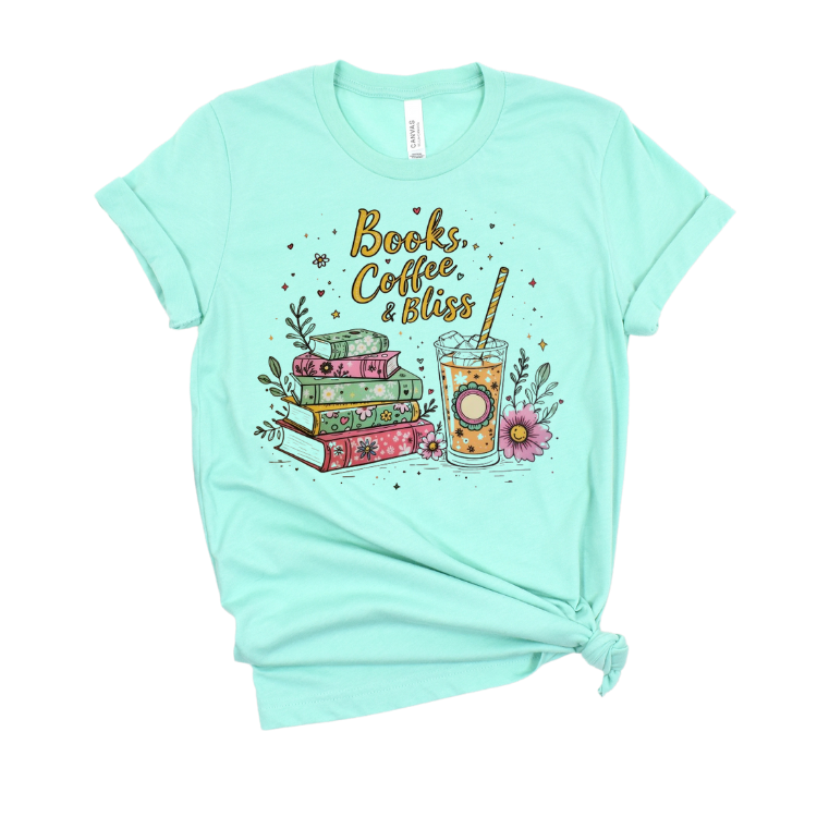 Books Coffee & Bliss Graphic Tee