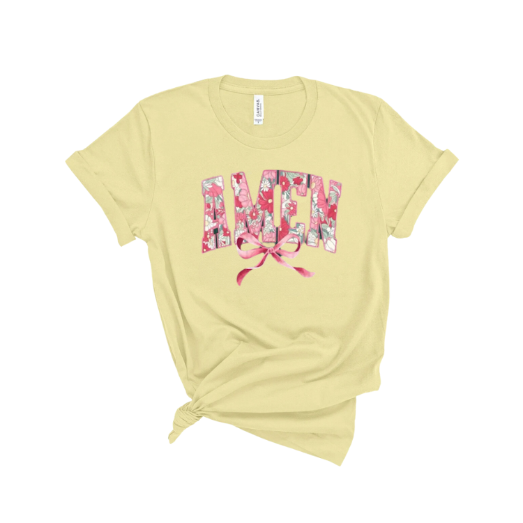 Floral Amen Graphic Tee